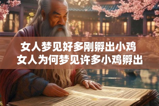 女人梦见好多刚孵出小鸡 女人为何梦见许多小鸡孵出