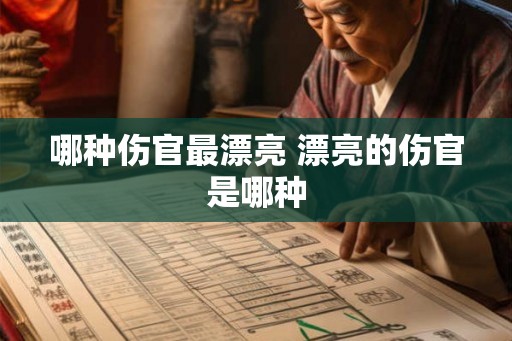哪种伤官最漂亮 漂亮的伤官是哪种