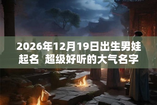 2026年12月19日出生男娃起名 超级好听的大气名字 2026年12月19日出生男娃起名 超级好听的大气名字