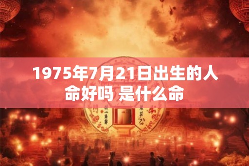 1975年7月21日出生的人命好吗 是什么命 1975年7月21日出生的人命好吗 是什么命