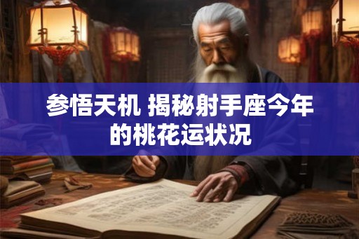 参悟天机 揭秘射手座今年的桃花运状况