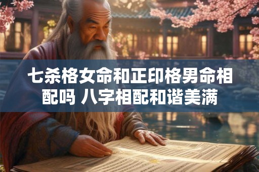 七杀格女命和正印格男命相配吗 八字相配和谐美满