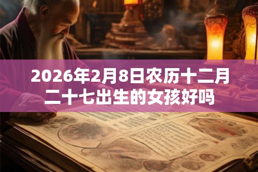 2026年2月8日农历十二月二十七出生的女孩好吗