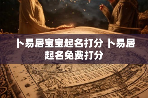 卜易居宝宝起名打分 卜易居起名免费打分