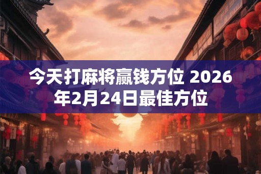 今天打麻将赢钱方位 2026年2月24日最佳方位