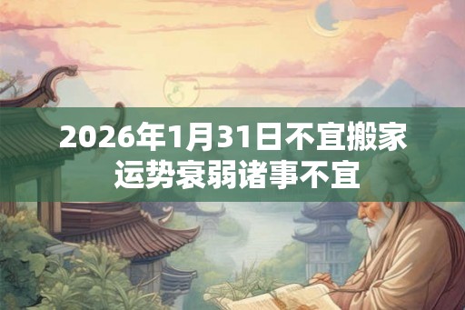 2026年1月31日不宜搬家 运势衰弱诸事不宜