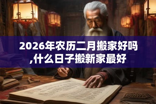 2026年农历二月搬家好吗,什么日子搬新家最好