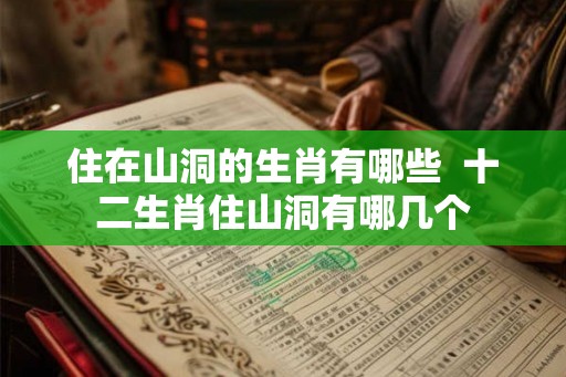 住在山洞的生肖有哪些  十二生肖住山洞有哪几个