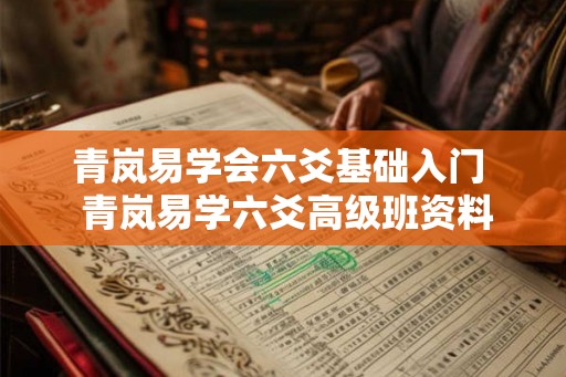 青岚易学会六爻基础入门  青岚易学六爻高级班资料
