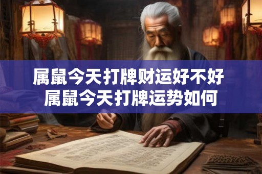 属鼠今天打牌财运好不好 属鼠今天打牌运势如何