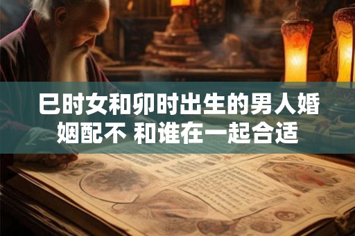 巳时女和卯时出生的男人婚姻配不 和谁在一起合适