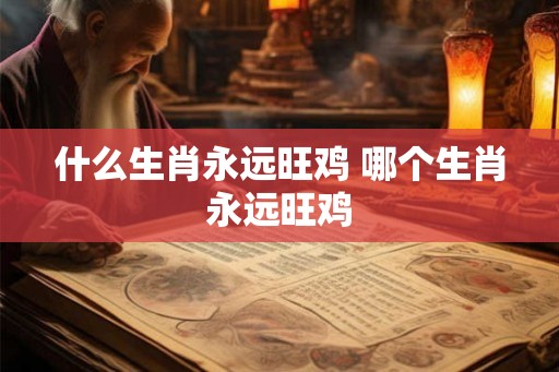 什么生肖永远旺鸡 哪个生肖永远旺鸡
