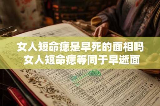 女人短命痣是早死的面相吗 女人短命痣等同于早逝面相吗