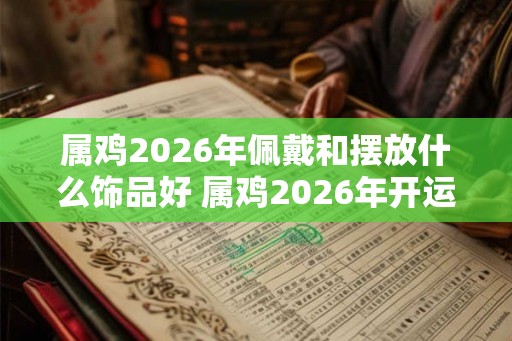 属鸡2026年佩戴和摆放什么饰品好 属鸡2026年开运吉祥物
