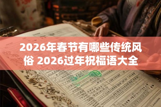 2026年春节有哪些传统风俗 2026过年祝福语大全