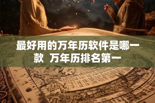最好用的万年历软件是哪一款  万年历排名第一