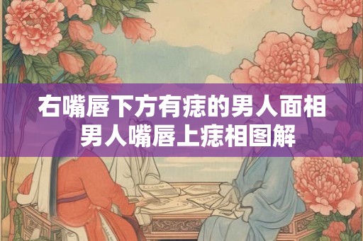 右嘴唇下方有痣的男人面相 男人嘴唇上痣相图解 右嘴唇下方有痣的男人面相 男人嘴唇上痣相图解