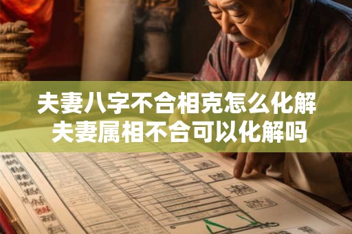 夫妻八字不合相克怎么化解 夫妻属相不合可以化解吗