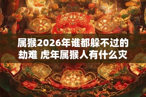 属猴2026年谁都躲不过的劫难 虎年属猴人有什么灾祸