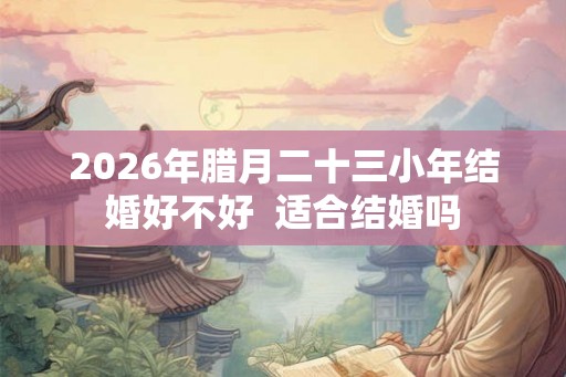 2026年腊月二十三小年结婚好不好  适合结婚吗