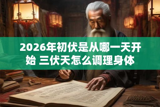 2026年初伏是从哪一天开始 三伏天怎么调理身体