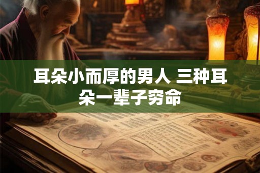耳朵小而厚的男人 三种耳朵一辈子穷命 耳朵小而厚的男人 三种耳朵一辈子穷命
