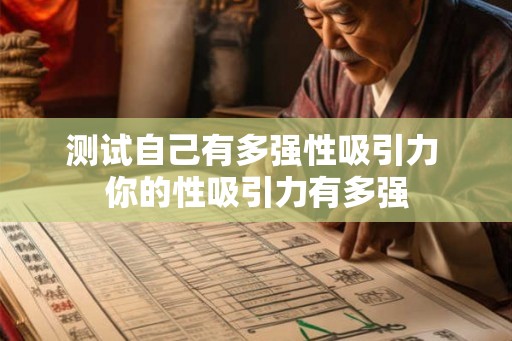 测试自己有多强性吸引力 你的性吸引力有多强 测试自己有多强性吸引力 你的性吸引力有多强