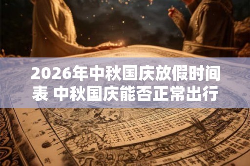 2026年中秋国庆放假时间表 中秋国庆能否正常出行