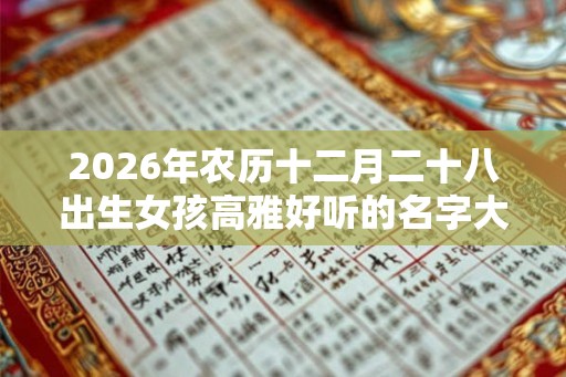 2026年农历十二月二十八出生女孩高雅好听的名字大全集 2026年农历十二月二十八出生女孩高雅好听的名字大全集