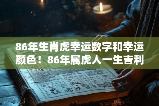 86年生肖虎幸运数字和幸运颜色！86年属虎人一生吉利颜色查询