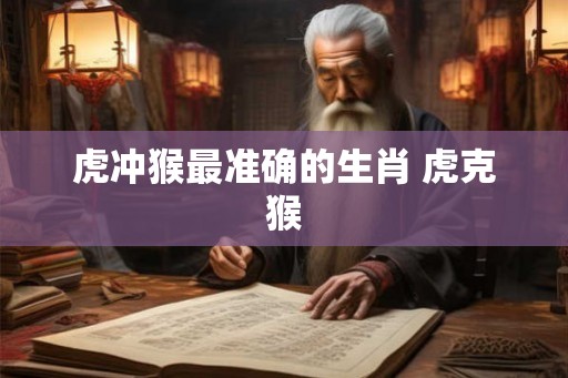 虎冲猴最准确的生肖 虎克猴