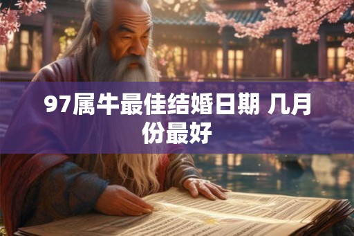 97属牛最佳结婚日期 几月份最好