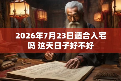 2026年7月23日适合入宅吗 这天日子好不好