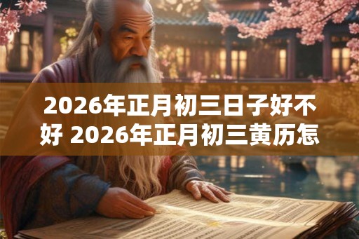 2026年正月初三日子好不好 2026年正月初三黄历怎么样
