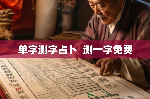 单字测字占卜  测一字免费