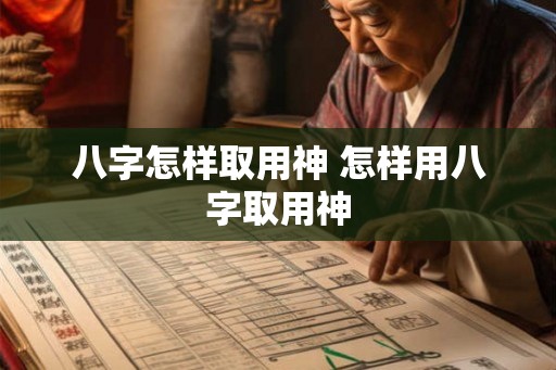 八字怎样取用神 怎样用八字取用神