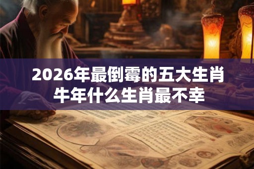 2026年最倒霉的五大生肖 牛年什么生肖最不幸
