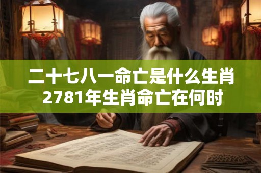 二十七八一命亡是什么生肖 2781年生肖命亡在何时