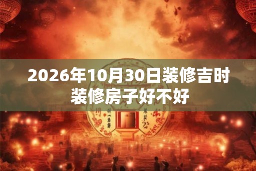 2026年10月30日装修吉时 装修房子好不好