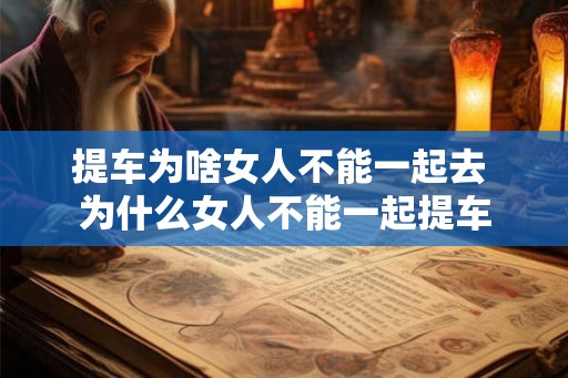 提车为啥女人不能一起去 为什么女人不能一起提车 提车为啥女人不能一起去 为什么女人不能一起提车