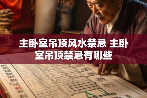 主卧室吊顶风水禁忌 主卧室吊顶禁忌有哪些