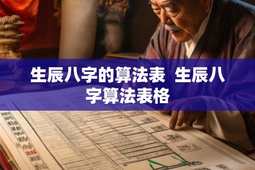生辰八字的算法表 生辰八字算法表格 生辰八字的算法表 生辰八字算法表格