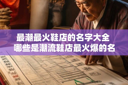 最潮最火鞋店的名字大全 哪些是潮流鞋店最火爆的名字