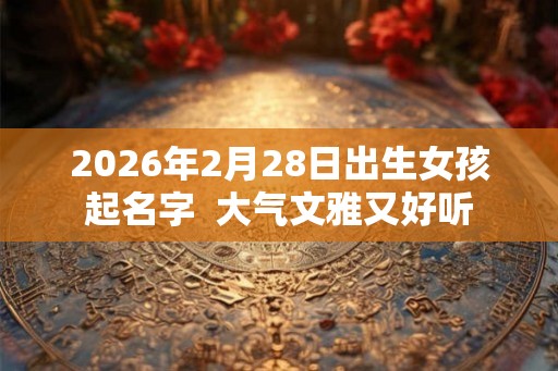 2026年2月28日出生女孩起名字  大气文雅又好听
