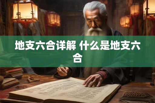 地支六合详解 什么是地支六合