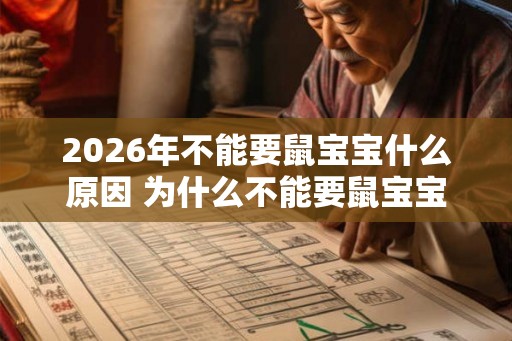 2026年不能要鼠宝宝什么原因 为什么不能要鼠宝宝