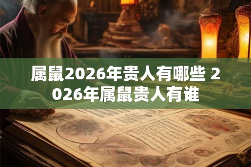 属鼠2026年贵人有哪些 2026年属鼠贵人有谁 属鼠2026年贵人有哪些 2026年属鼠贵人有谁