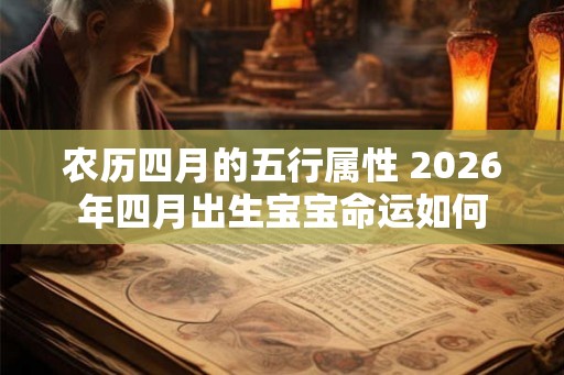 农历四月的五行属性 2026年四月出生宝宝命运如何