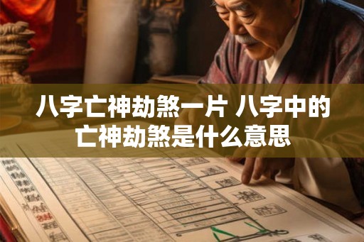 八字亡神劫煞一片 八字中的亡神劫煞是什么意思