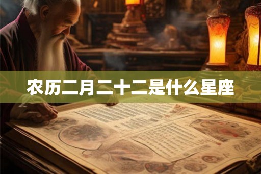 农历二月二十二是什么星座